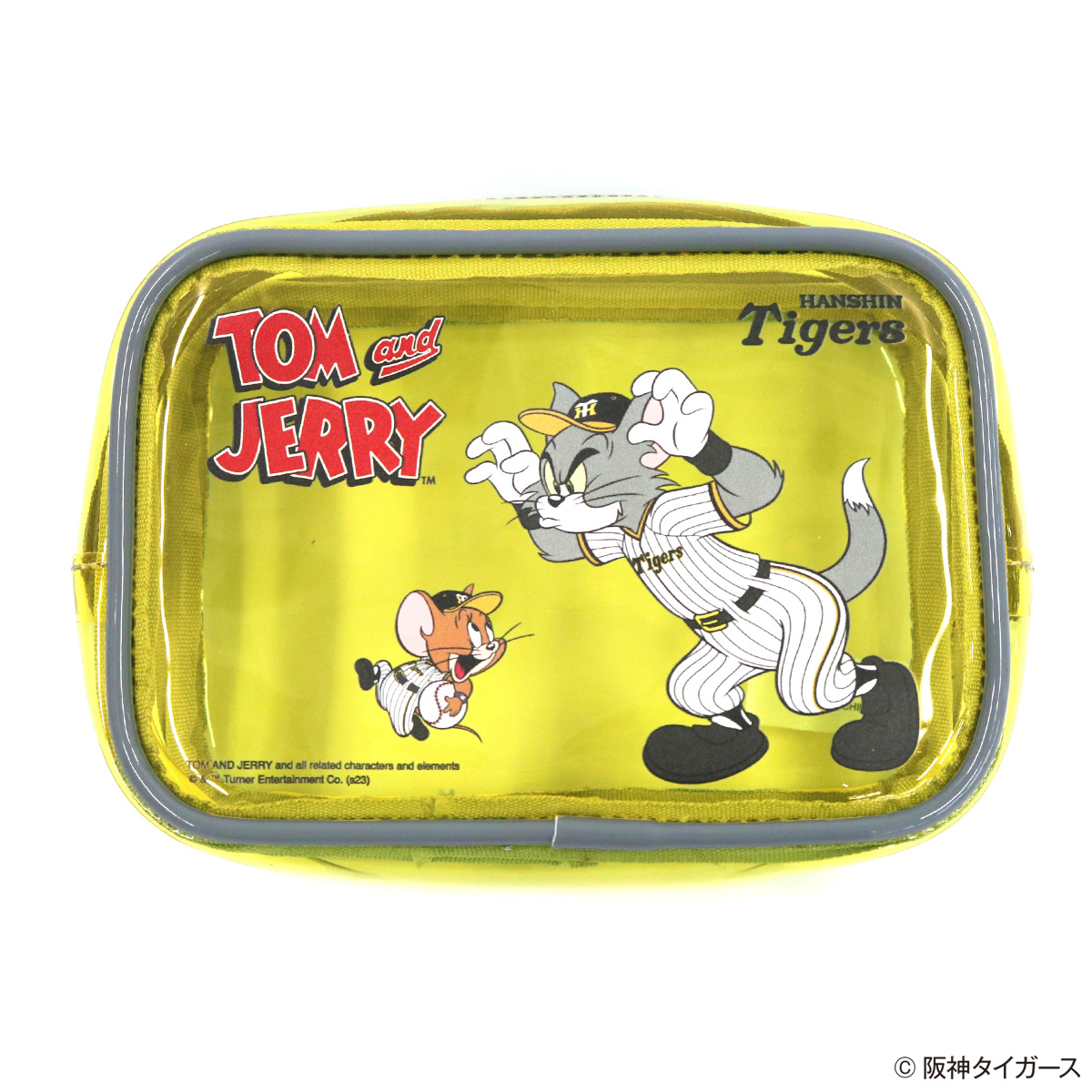 TOM and JERRY×阪神タイガース PVCクリアポーチ - TOM AND JERRY