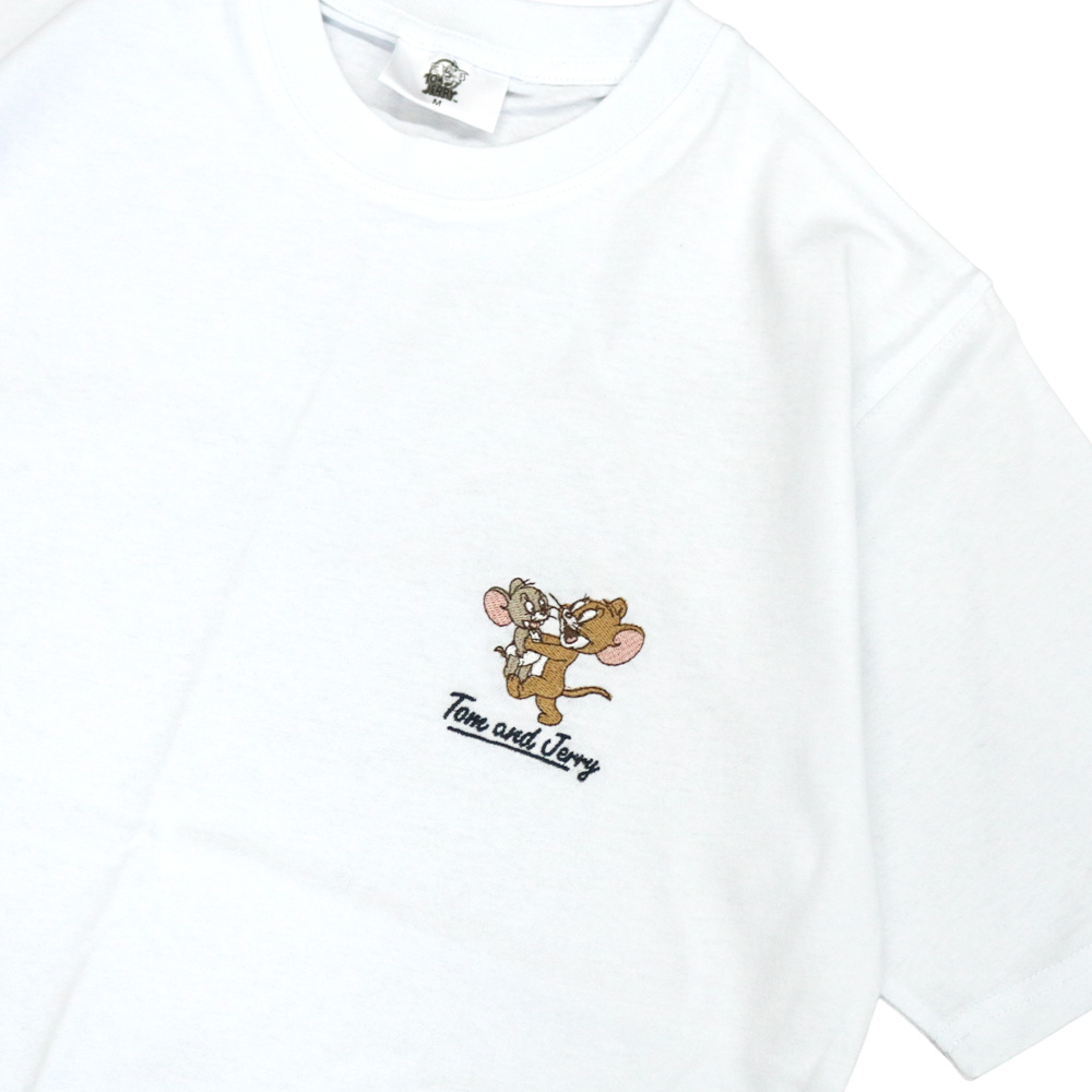 トムとジェリー クルーネック半袖Tシャツ（メンズ） - TOM AND JERRY