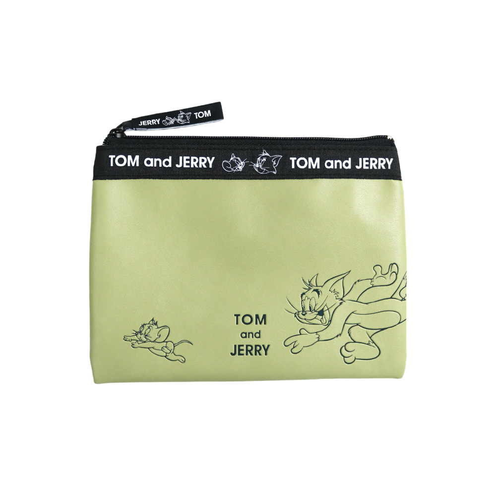 トムとジェリー フラットポーチ/ロゴテープ - TOM AND JERRY Official 