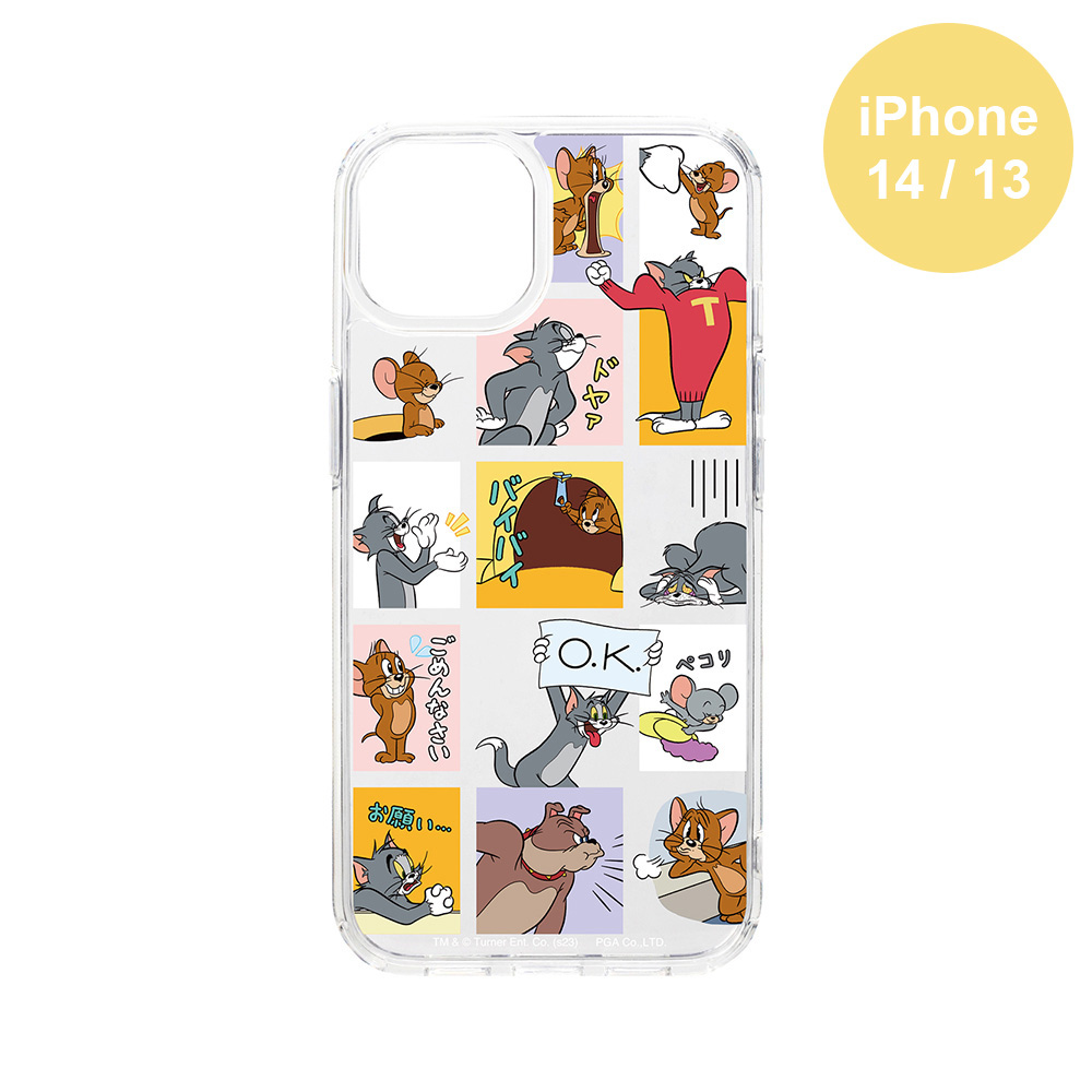 iPhone13/14 ハイブリッドクリアケース - TOM AND JERRY Official