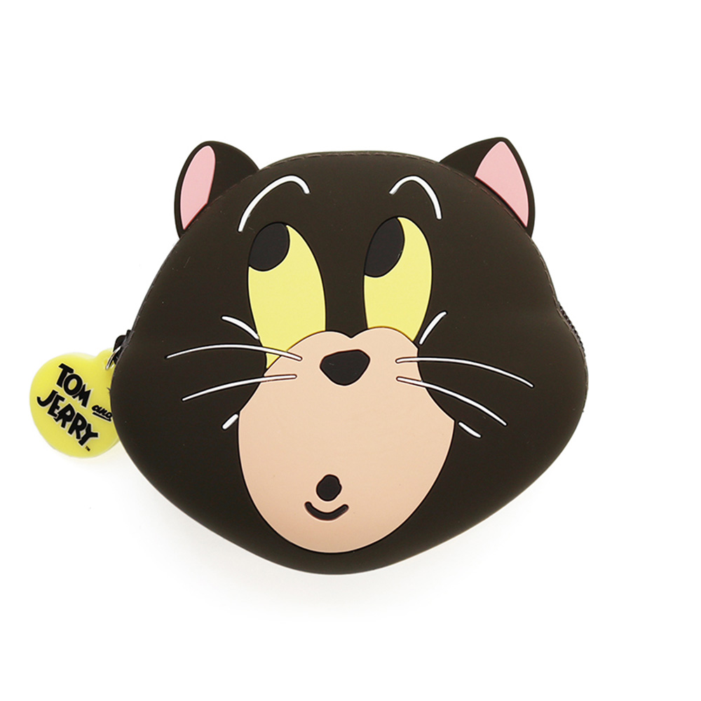 TOM and JERRY キャットフェイスシリコンダイカットポーチ - TOM AND JERRY Official Online Store